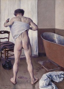 Uomo al bagno